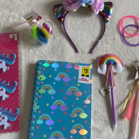 NWT Girls Bundle Notebook Pens Hair Accessories Etc. - Picture 4 of 11